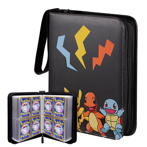 Puede contener 200-400 Uds tarjetas álbum Pokemon caja Gx francesa titular de la tarjeta de Pokemon, titular de la tarjeta de juego de tarjetas marcadores de libros ► Foto 1/6