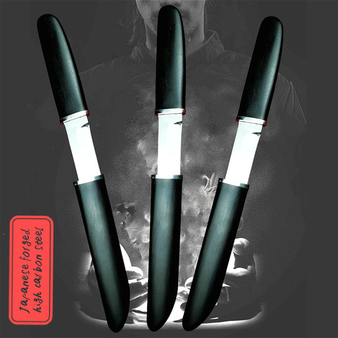 Cuchillo táctico recto de ébano clásico, herramienta de acero afilado D2 de alta calidad para caza al aire libre, grueso, samurai japonés ► Foto 1/6