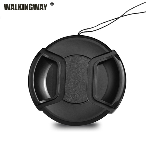 Walkingway soporte para tapa de objetivo 43/49/52/55/58/62/67/72/77/82mm pellizco central Snap-on tapa de lente de protección Protector de lente ► Foto 1/6