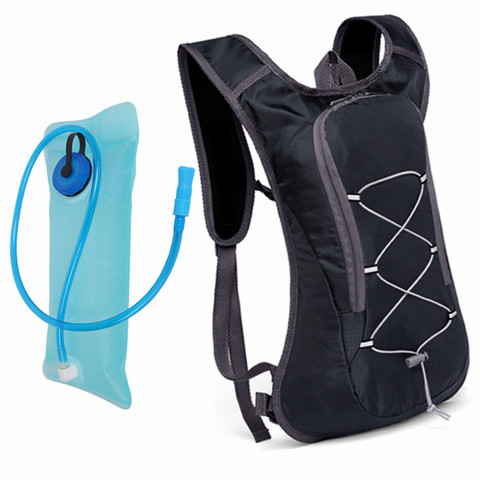 Mochila de hidratación para ciclismo, bolsa de agua para correr, contenedor de vejiga de agua, paquete reflectante de 2L ► Foto 1/6