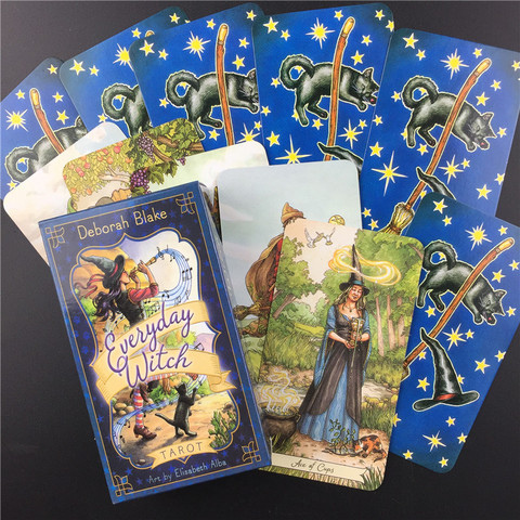 Tarjeta de Tarot de bruja para el día a día, juego de mesa inglés, guía, adivinación, destino, baraja de cartas para entretenimiento de fiesta ► Foto 1/6