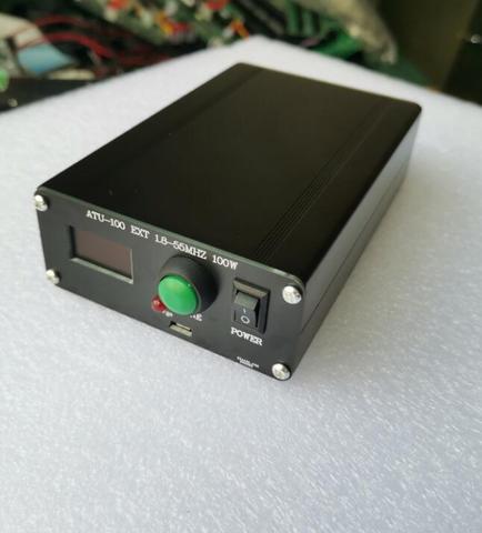 Sintonizador de antena automático ATU-100 de 1,8-50MHz, con acabado ATU-100mini, de N7DDC 7x7 + Mini 0,96 OLED + caja de Metal + batería de 1350MA ► Foto 1/3