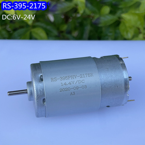 Motor de doble salida DC 6-24V, microcepillo de carbono 395, 11000RPM, alto par, para electrodomésticos, barredor, accesorios DIY ► Foto 1/6