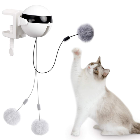 Pelota juguete para gato automático, levantamiento eléctrico, interactivo, rompecabezas, pelota de Gato inteligente, suministros de juguetes para gatos y gatitos ► Foto 1/6