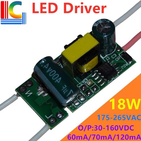 BP2866B 9W 12W 15W 18W Controlador LED 60mA 70mA 100mA 120mA fuente de alimentación 175-265V transformador para T5 T8 tubo LED tira de bombillas LED DIY ► Foto 1/6