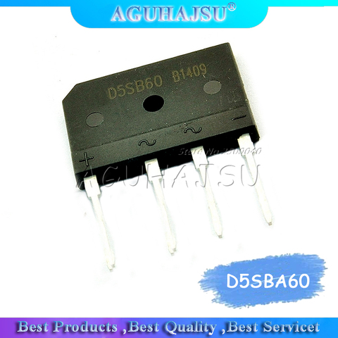 5 piezas puente rectificador D5SBA60 D5SB60 puente plano (5A 600V) ► Foto 1/1