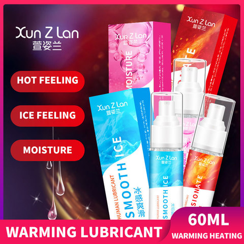 Lubricante caliente de calentamiento para hombre, condón Sexual, Gel orgásmico líquido, herramientas sexuales anales, Aceite de Masaje con bomba lubricante, 60ML ► Foto 1/5