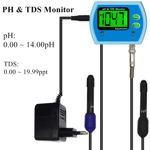 Monitor de ph del agua 2 en 1, multiparámetros, prueba de calidad del agua, TDS, acidómetro para acuario, 30% de descuento ► Foto 1/6