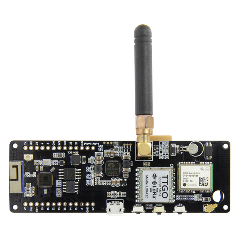 LILYGO®TTGO t-beam V1.0 ESP32 433/868/915/923Mhz WiFi módulo inalámbrico Bluetooth GPS NEO-6M SMA LORA 32 18650 soporte de batería ► Foto 1/6