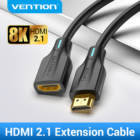Vention-Cable de extensión de HDMI 2,1, 8K, 60Hz, Cable HDMI de 48Gbps, macho a hembra para HDTV PS4, interruptor, extensión HDMI ► Foto 1/6