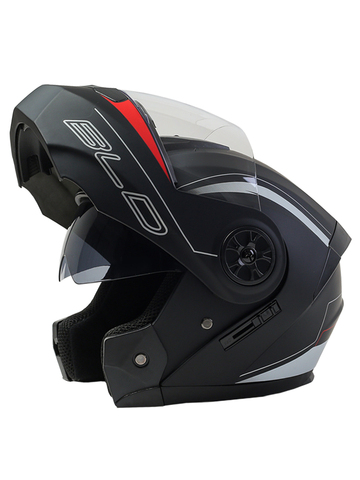 Casco Modular de motocicleta para hombre y mujer, doble Visor abatible hacia arriba, cascos de motocicleta, Capacetes de Motocross de cara completa, nuevo ► Foto 1/6