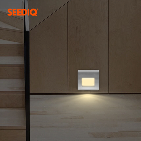 Lámpara LED de pared con Sensor PIR empotrable para escaleras, iluminación de pared para el hogar, pasillo, AC85-265V, escaleras ► Foto 1/6