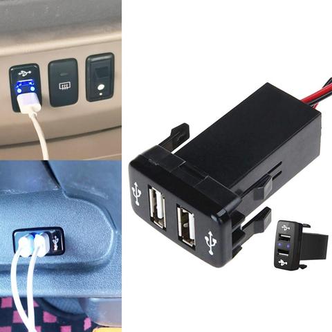 Cargador de coche con puerto USB Dual, doble toma para TOYOTA ► Foto 1/6