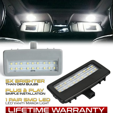 2 uds LED visera de Sol Espejo de vanidad lámparas para BMW F10 F11 F07 F18 F01 F02 F03 F04 5 7 Serie luces de lectura ► Foto 1/6