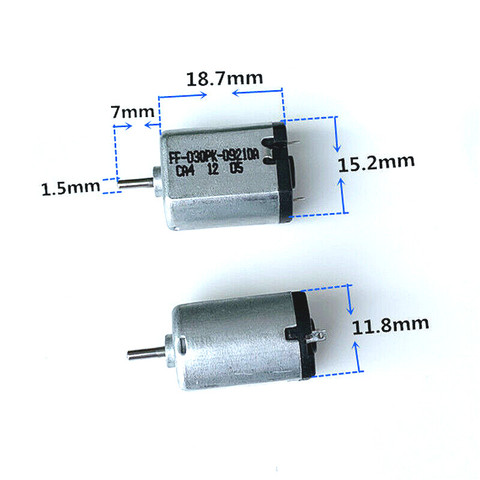 Micromotor eléctrico silencioso para coche, FF-030PK-09210 DC 3V, 5V, 6V, 14800RPM, 030, para bricolaje, cerradura electrónica, barco, Hobby, Juguetes ► Foto 1/6