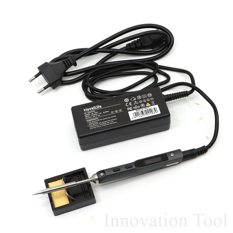 TS100 65 W Mini Kit de soldador eléctrico pantalla Digital OLED temperatura ajustable con soporte de soldadura 40 W fuente de alimentación b2 punta ► Foto 1/6