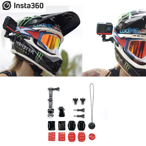 Insta360-Conjunto de montaje para casco, accesorios originales para cámara ONE X2 / ONE R / ONE X Action ► Foto 1/6