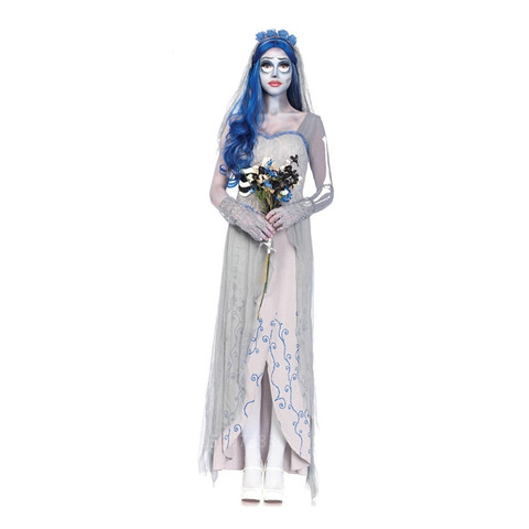 Vestido de Cosplay para mujer, disfraz de Diablo, ropa de novia fantasma, traje de Halloween para mujer terrorífico, disfraces de vampiresa y bruja ► Foto 1/3