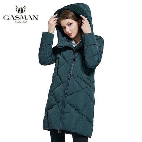 GASMAN-Chaqueta cálida con capucha para mujer, abrigo largo de invierno a la moda con capucha, Parkas cálidas de talla grande, nueva colección de invierno 2022 ► Foto 1/6