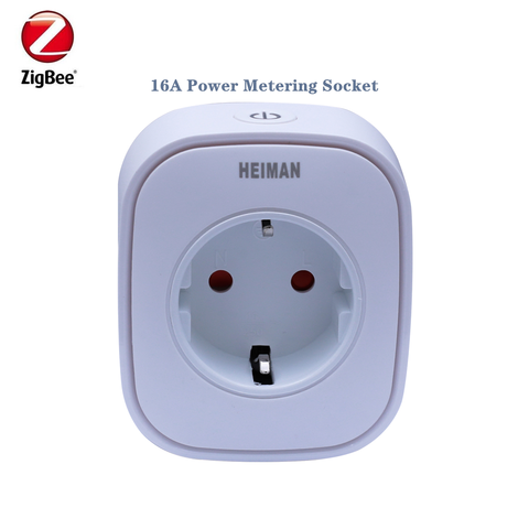 Heiman Zigbee consumo de energía macho de alimentación de Control fuera de hembra de casa inteligente dispositivo a través inteligente zona App ► Foto 1/6