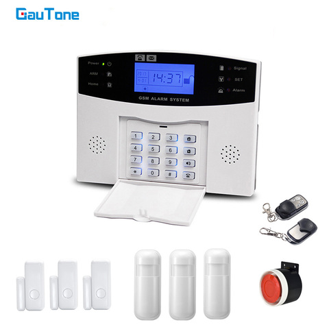 GauTone-sistema de alarma antirrobo para el hogar, teclado de seguridad con alarma de 505 GSM, con Detector de movimiento y mando a distancia ► Foto 1/6