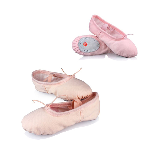 Zapatillas de Ballet profesionales para niños y niñas, calzado de tela suave de algodón, práctica de baile de Ballet para gimnasio ► Foto 1/6