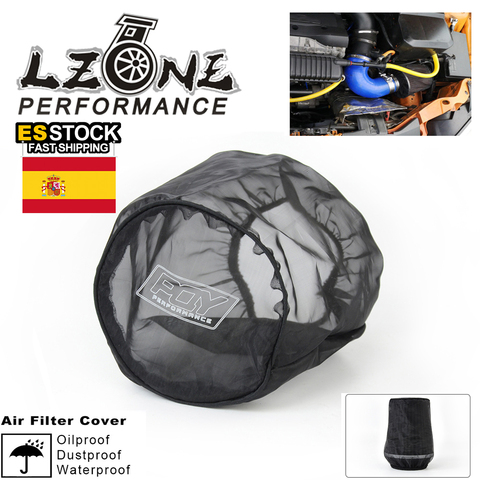 LZONE-cubierta protectora de filtro de aire Universal impermeable a prueba de aceite a prueba de polvo para filtros de entrada de aire de alto flujo negro JR-AIB01 ► Foto 1/6