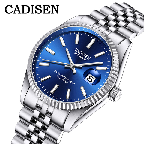 CADISEN-reloj mecánico para hombre, automático, de negocios, de acero inoxidable, resistente al agua, masculino ► Foto 1/6