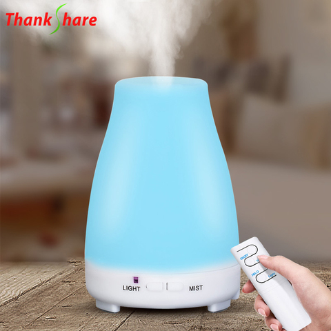 THANKSHARE-humidificador de aire ultrasónico, difusor de aceites esenciales, vaporizador de aromaterapia, 200ml, para hogar, oficina, SPA, nebulizador ► Foto 1/6