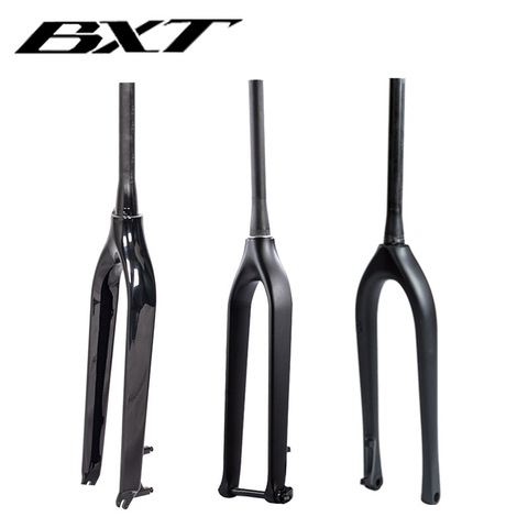 BXT-horquilla de fibra de carbono para bicicleta de montaña, horquilla de refuerzo de 110x15mm o 100x15mm, afilada, brillante/mate, 29er ► Foto 1/6