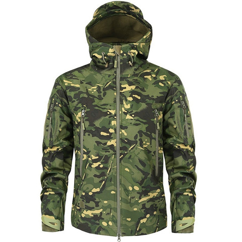 Chaquetas militares de senderismo para hombre, chaqueta táctica militar de camuflaje, chaqueta impermeable de concha suave de piel de tiburón para Otoño e Invierno ► Foto 1/6