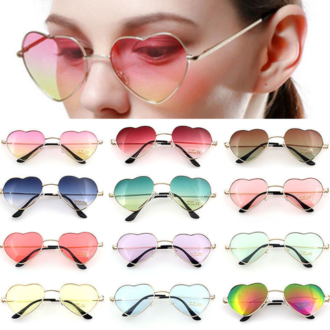 FOENIXSONG-gafas de sol de estilo Retro para mujer, anteojos de sol femeninos con marco de corazones, de gran tamaño, de marca, con UV400 ► Foto 1/6