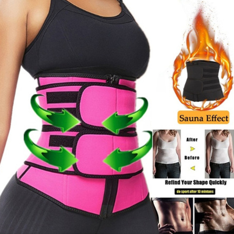 Moldeador de cintura de neopreno para mujer, cinturón de Sauna para pérdida de peso, moldeador corporal, correa de Control de barriga, cinturón de Fitness adelgazante ► Foto 1/6