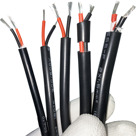 Cable de silicona Extra suave resistente a altas temperaturas, Cable de 2 núcleos, Slicone, YGC, multinúcleo, información de potencia ► Foto 1/6