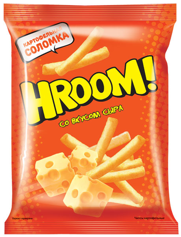 «Hroom»... чипсы со вкусом сыра 50 г ► Foto 1/1
