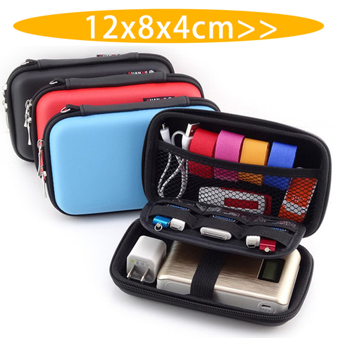 Mini bolsa portátil de EVA para auriculares, monedero para auriculares, caja de almacenamiento para cables USB, BILLETERA, bolsa de transporte, accesorios para auriculares ► Foto 1/6