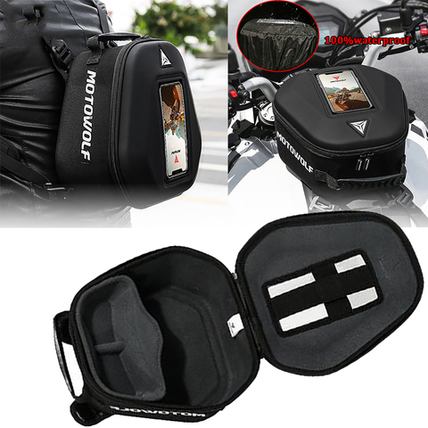 Bolsas de depósito para motocicleta de navegación móvil de bolsa para BMW KTM CBR600RR CBR1000RR VFR800 R1200GS R1250GS NC700 NC750 CB400 CB500X ► Foto 1/6