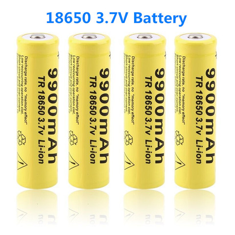 2-20 unids/lote 18650 batería 3,7 V 9900mAh recargable batería liion para Led linterna Antorcha de la batería de litio de la batería + envío gratuito ► Foto 1/6