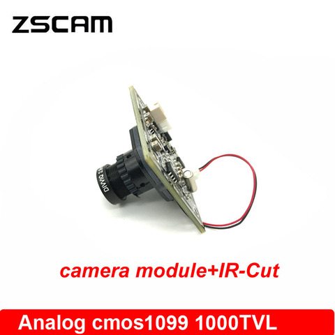 Mini Placa de módulo de cámara CCTV de seguridad para el hogar, Sensor Cmos de 1099 TVLS con filtro de IR-CUT y Cable BNC, analógica, 1000 ► Foto 1/3