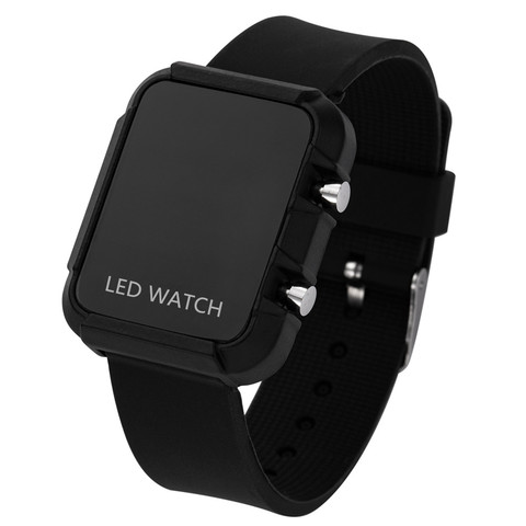 Reloj Digital LED de silicona para hombre y mujer, pulsera electrónica para hombre y mujer ► Foto 1/6