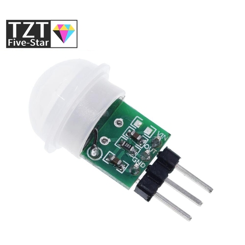 Módulo Detector automático de movimiento humano TZT Mini IR infrarrojo piroeléctrico, Sensor AM312 DC 2,7 a 12V ► Foto 1/6