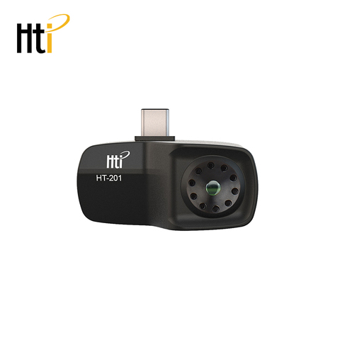 Termómetro de HT-201 multifunción para teléfono móvil, detector térmico de alta temperatura, infrarrojo, portátil, color negro, para Android ► Foto 1/6