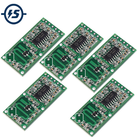 Módulo de sensor de radar de microondas 5 uds penetrante de detección de RCWL-0516 interruptor de inducción del cuerpo humano inteligente Detector de salida de 3,3 V ► Foto 1/6