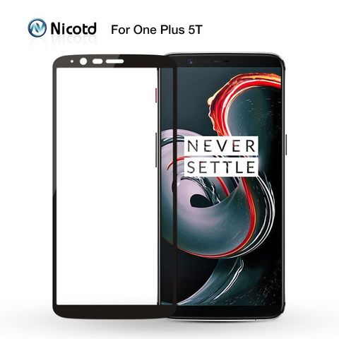 Para One plus 5 T vidrio templado para OnePLus 3 3 T Protector de pantalla 2.5D cubierta completa película protectora de vidrio para OnePlus 5 5 T 1 + 5 t ► Foto 1/6