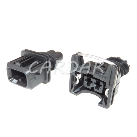 1 Set 2 Pin EV1 282762-1 Auto impermeable conector de cable eléctrico de combustible enchufe de inyector adaptadores ► Foto 1/6