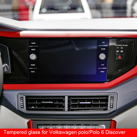 Película de vidrio templado 9H para Volkswagen, vw, polo/VW, Polo 6, Discover Media, 8 pulgadas, 2022, 2022, para pantalla de navegación GPS de coche ► Foto 1/2