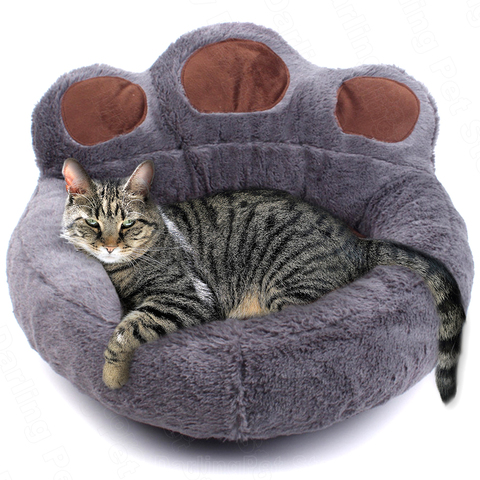 Cama de Gato para gatos, alfombrilla para cesta, tumbona de felpa cálida para invierno, productos para mascotas ► Foto 1/6