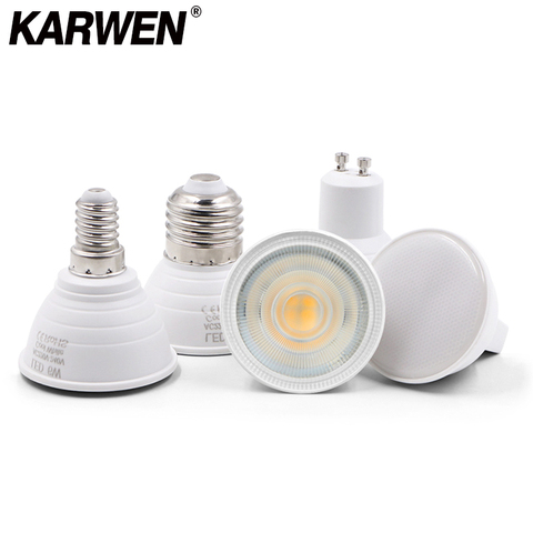 KARWEN-bombilla LED GU10 GU5.3 MR16 E27 E14, foco de luz para sala de estar, 6W, 220V ► Foto 1/6