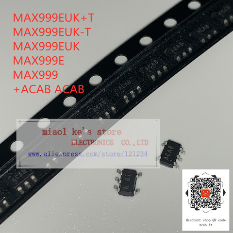 [5 uds ~ 10 Uds 100% nuevo original: MAX999EUK + T MAX999EUK-T MAX999EUK MAX999E MAX999 + ACAB - IC COMP más-allá-del-rieles SOT23-5 ► Foto 1/2