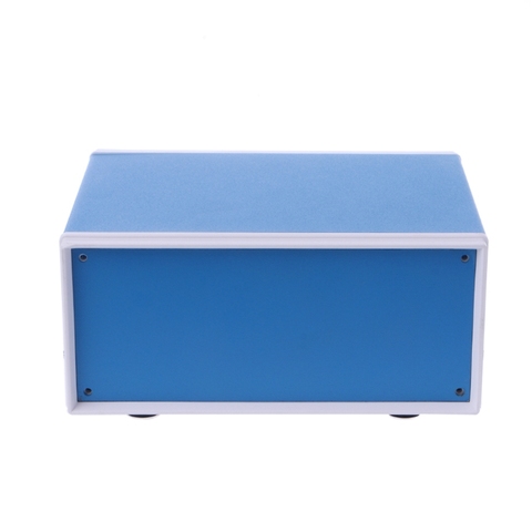 Caja de empalme para proyectos, caja de Metal azul, 6,7 